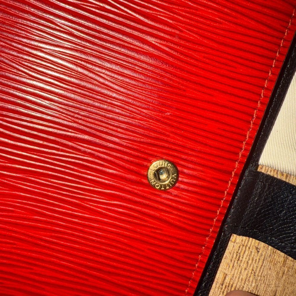 Louis Vuitton Red Epi Leather Small Agenda PM/ Passport Holder COA in photos - Picture 12 of 16